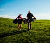 Image of Golfers Walking on Course